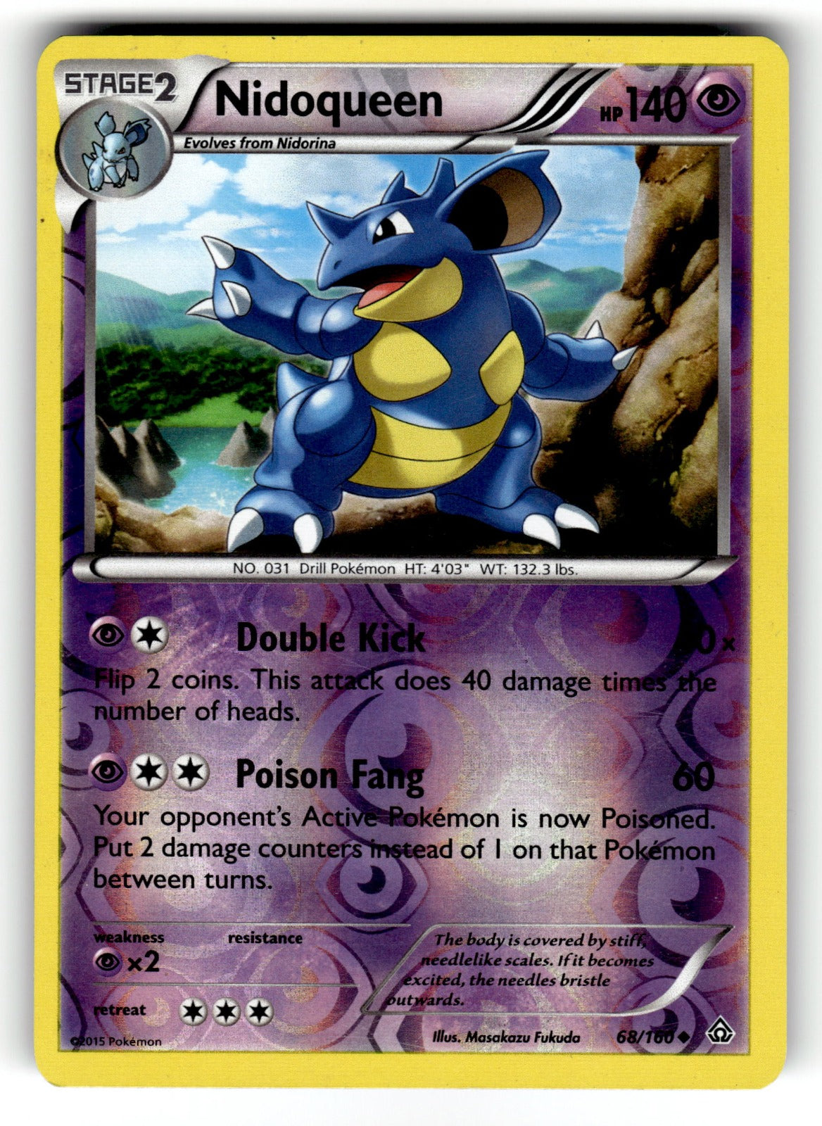 Nidoqueen – 68/160 PRC: XY - Primal Clash Uncommon Reverse Holo LP