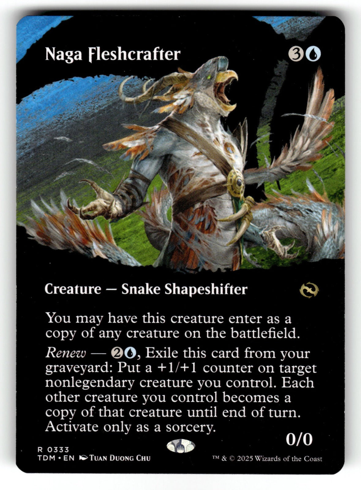 Naga Fleshcrafter (Borderless) – 333 TDM: Tarkir: Dragonstorm R NM
