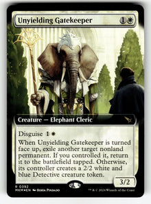 Unyielding Gatekeeper (Extended Art) – 392 MKM: Murders at Karlov Manor R Foil NM
