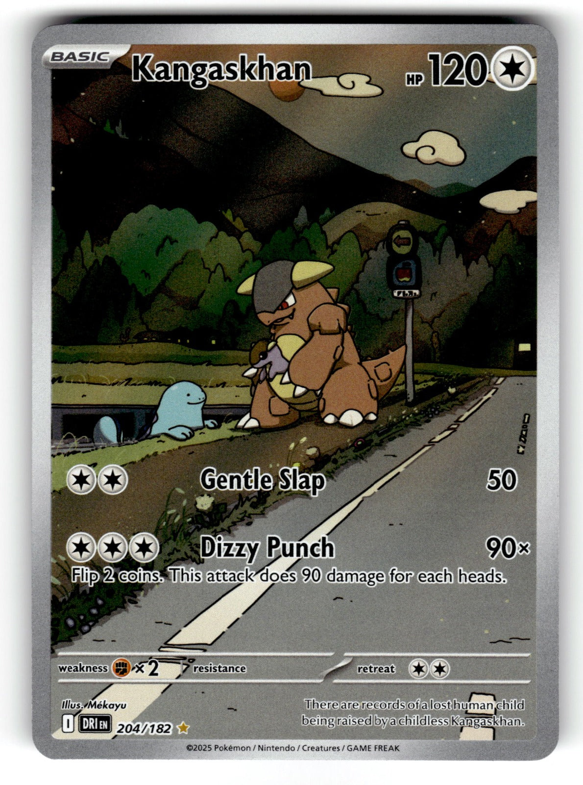Kangaskhan – 204/182 DRI: SV10: Destined Rivals Illustration Rare HoloNM