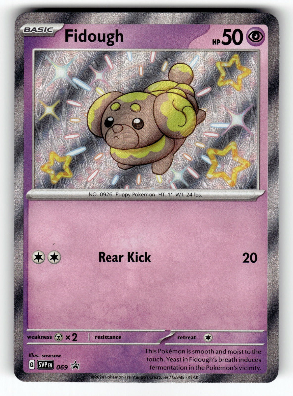 Fidough – 069 SVP: SV: Scarlet & Violet Promo Cards Promo HoloMP