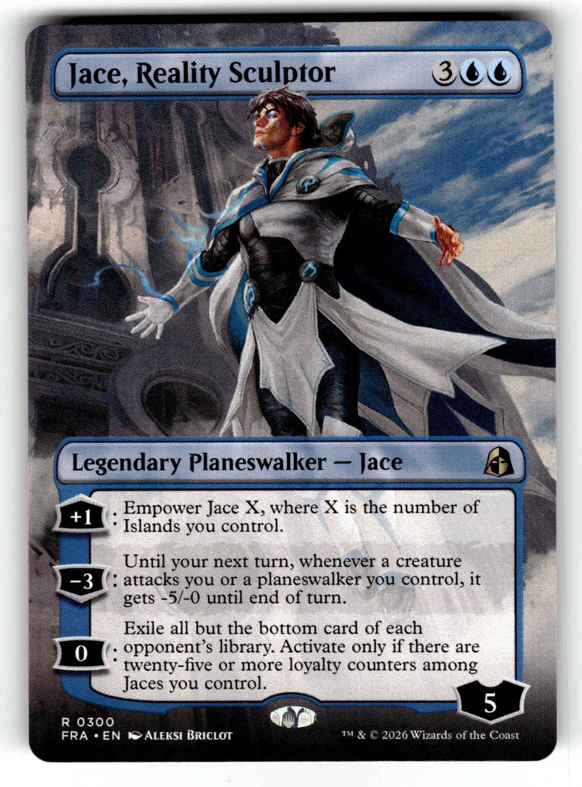 Jace, Reality Sculptor (Borderless) – 300 FRA: Reality Fracture R NM