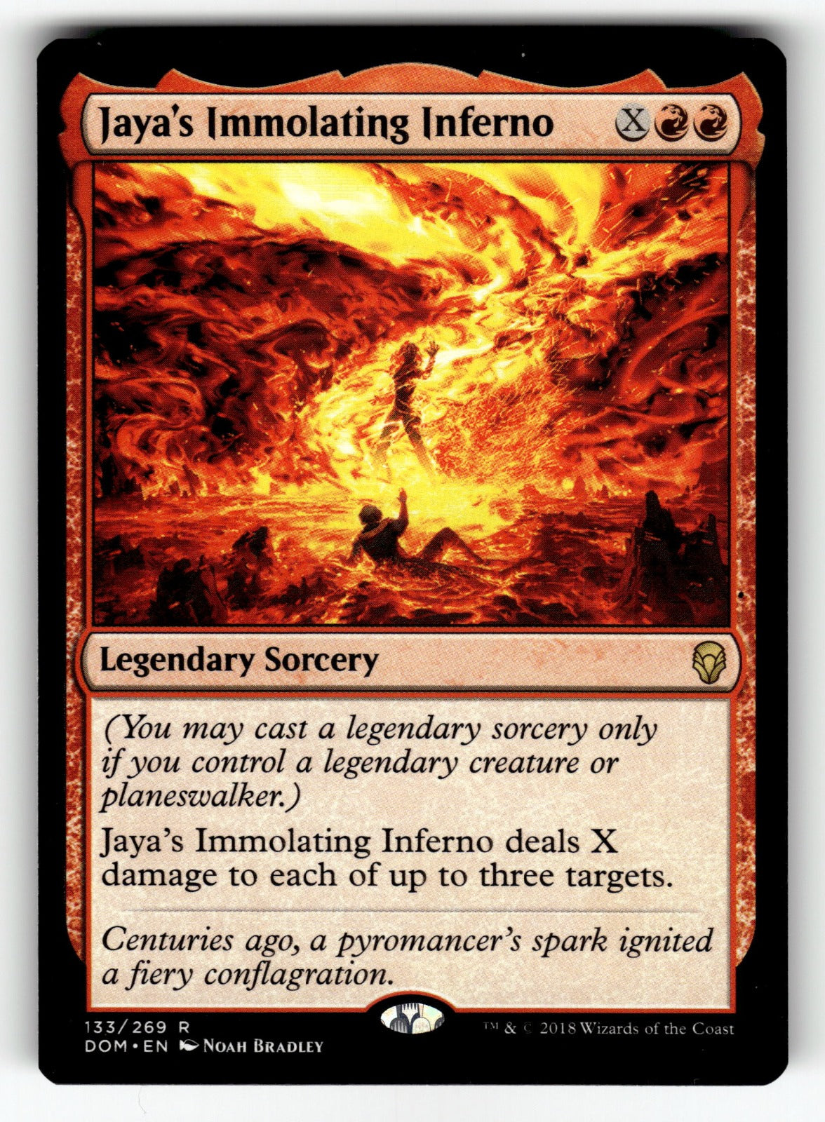 Jaya's Immolating Inferno – 133 DOM: Dominaria R NM
