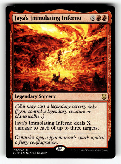Jaya's Immolating Inferno – 133 DOM: Dominaria R NM