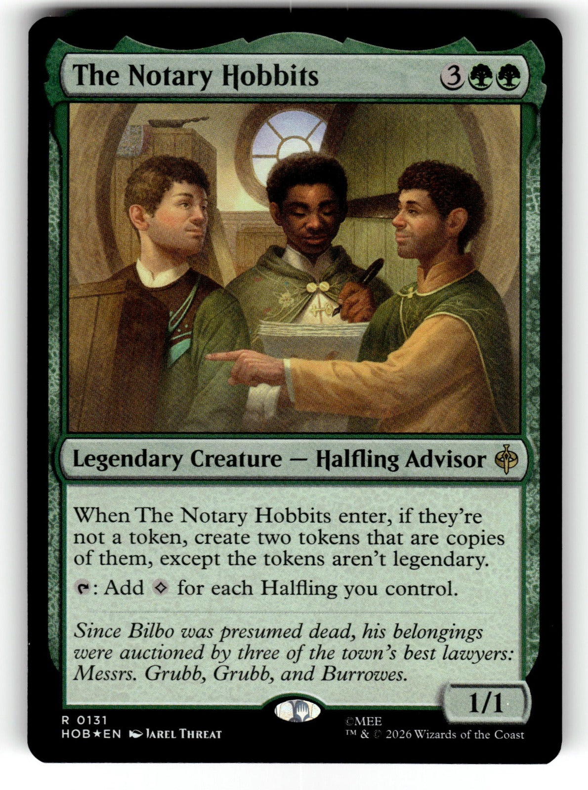 The Notary Hobbits – 131 HOB: The Hobbit R Foil NM