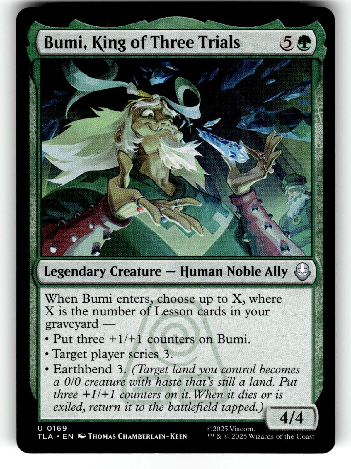 Bumi, King of Three Trials – 169 TLA: Avatar: The Last Airbender U NM