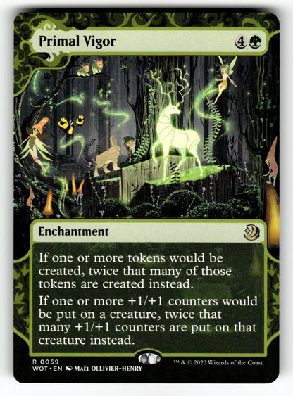 Primal Vigor – 59 WOT: Wilds of Eldraine: Enchanting Tales R NM