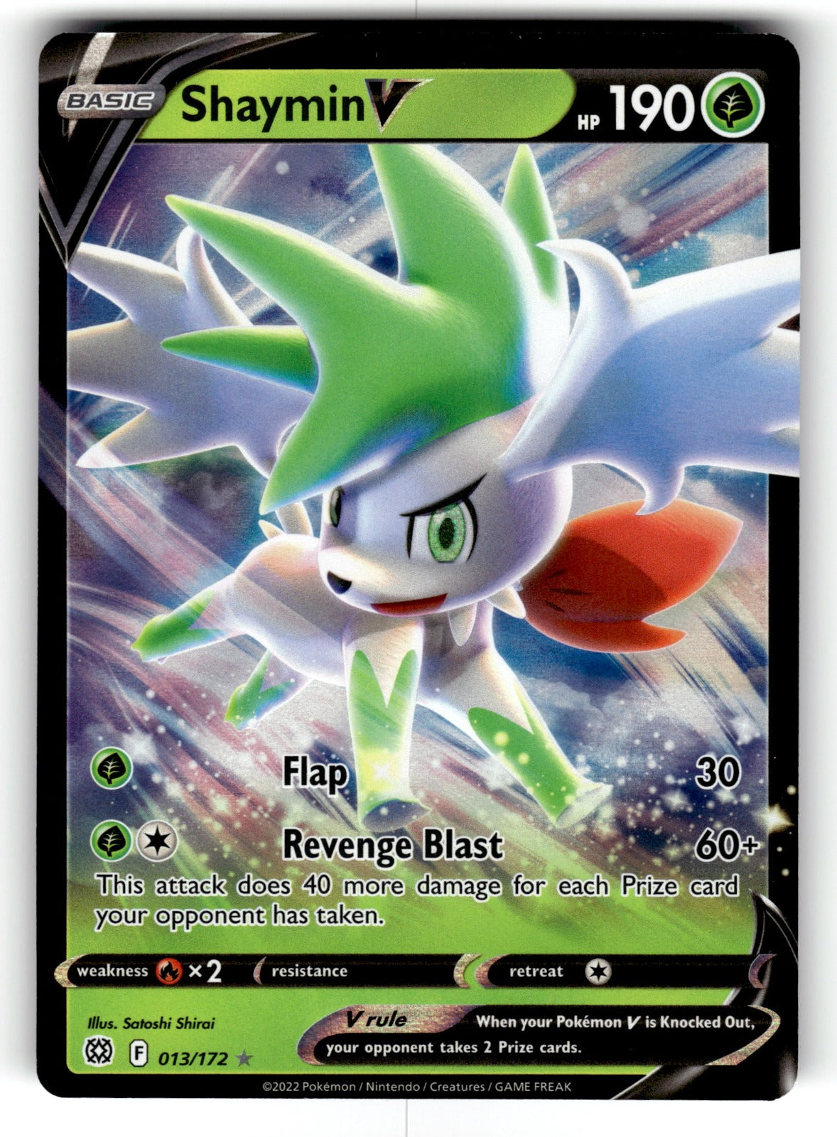 Shaymin V – 013/172 SWSH09: SWSH09: Brilliant Stars Ultra Rare Holo NM