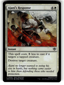 Ajani's Response – 6 SOS: Secrets of Strixhaven C Foil NM