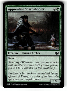Apprentice Sharpshooter – 185 VOW: Innistrad: Crimson Vow C Foil NM
