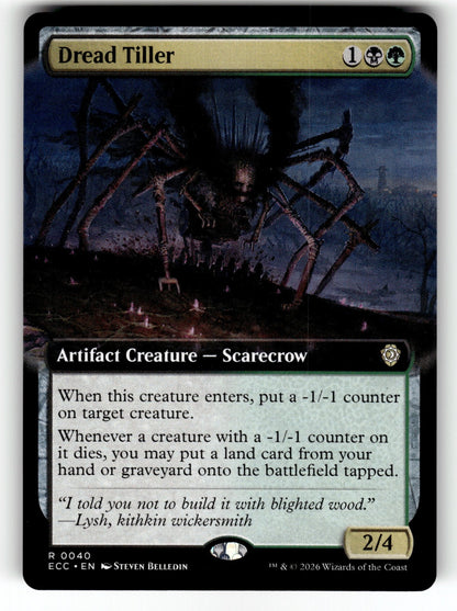 Dread Tiller (Extended Art) – 40 ECC: Commander: Lorwyn Eclipsed R NM