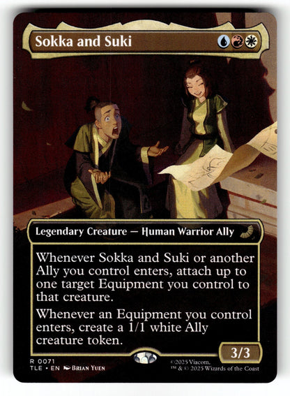 Sokka and Suki (Borderless) – 71 TLE: Avatar: The Last Airbender: Eternal-Legal R NM
