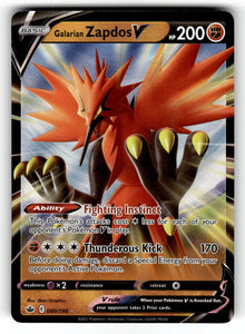 Galarian Zapdos V – 080/198 SWSH06: SWSH06: Chilling Reign Ultra Rare Holo MP