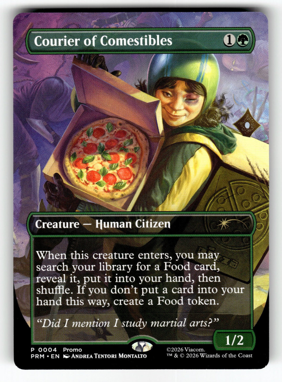 Courier of Comestibles (Borderless) – 4 UMP: Unique and Miscellaneous Promos P NM