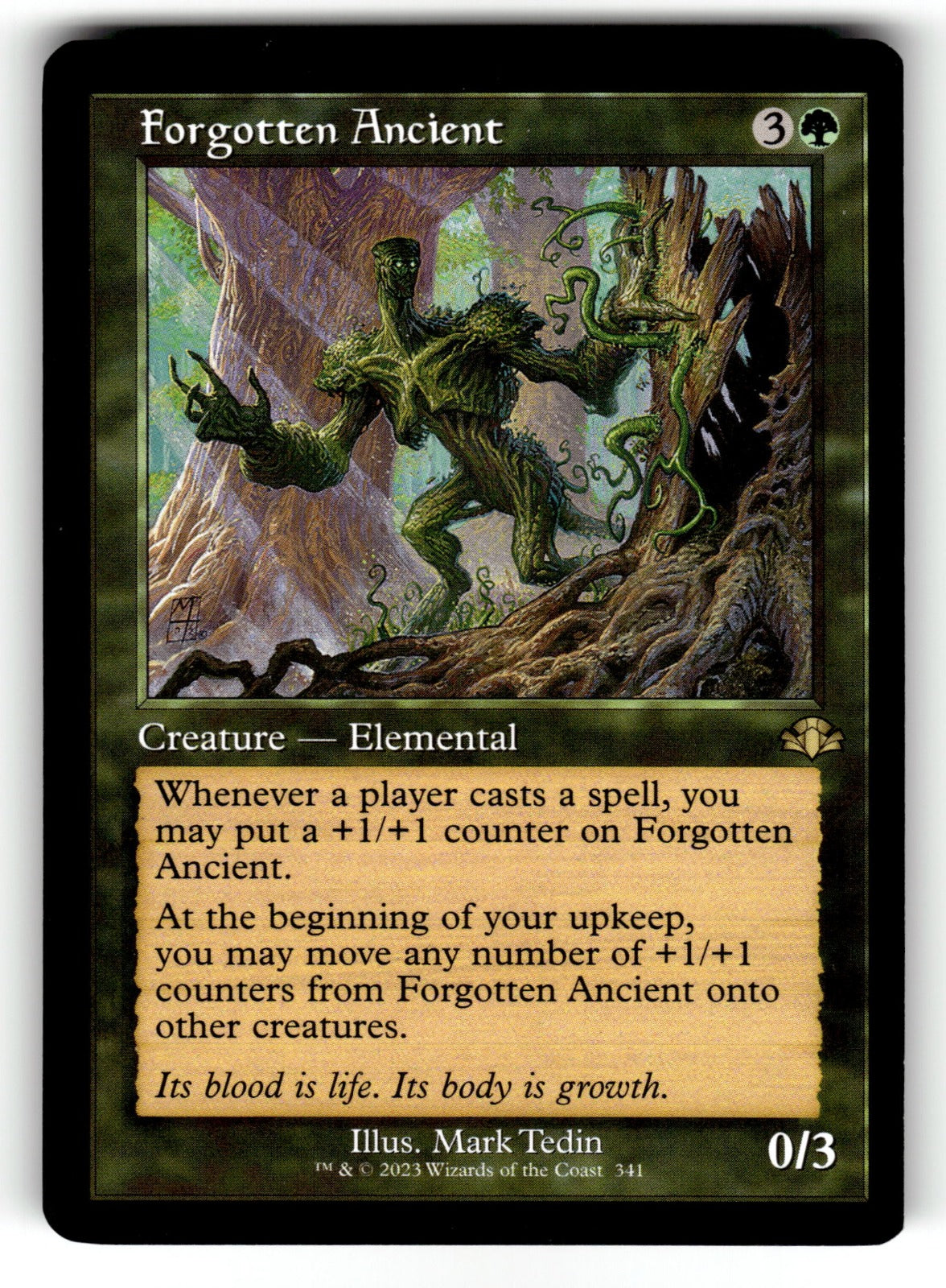 Forgotten Ancient (Retro Frame) – 341 DMR: Dominaria Remastered R LP