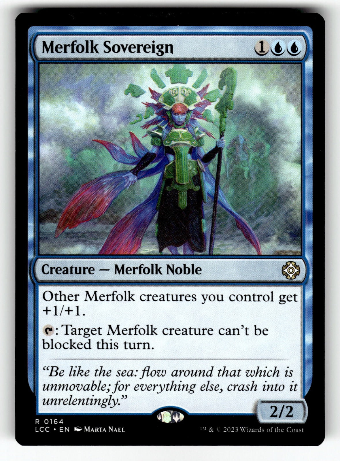 Merfolk Sovereign – 164 LCC: Commander: The Lost Caverns of Ixalan R NM