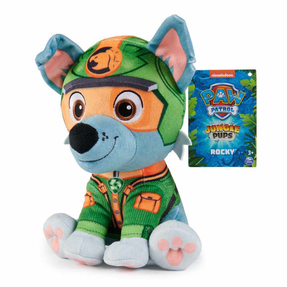 PAW Patrol Jungle Pups Rocky 8-Inch Plush Toy
