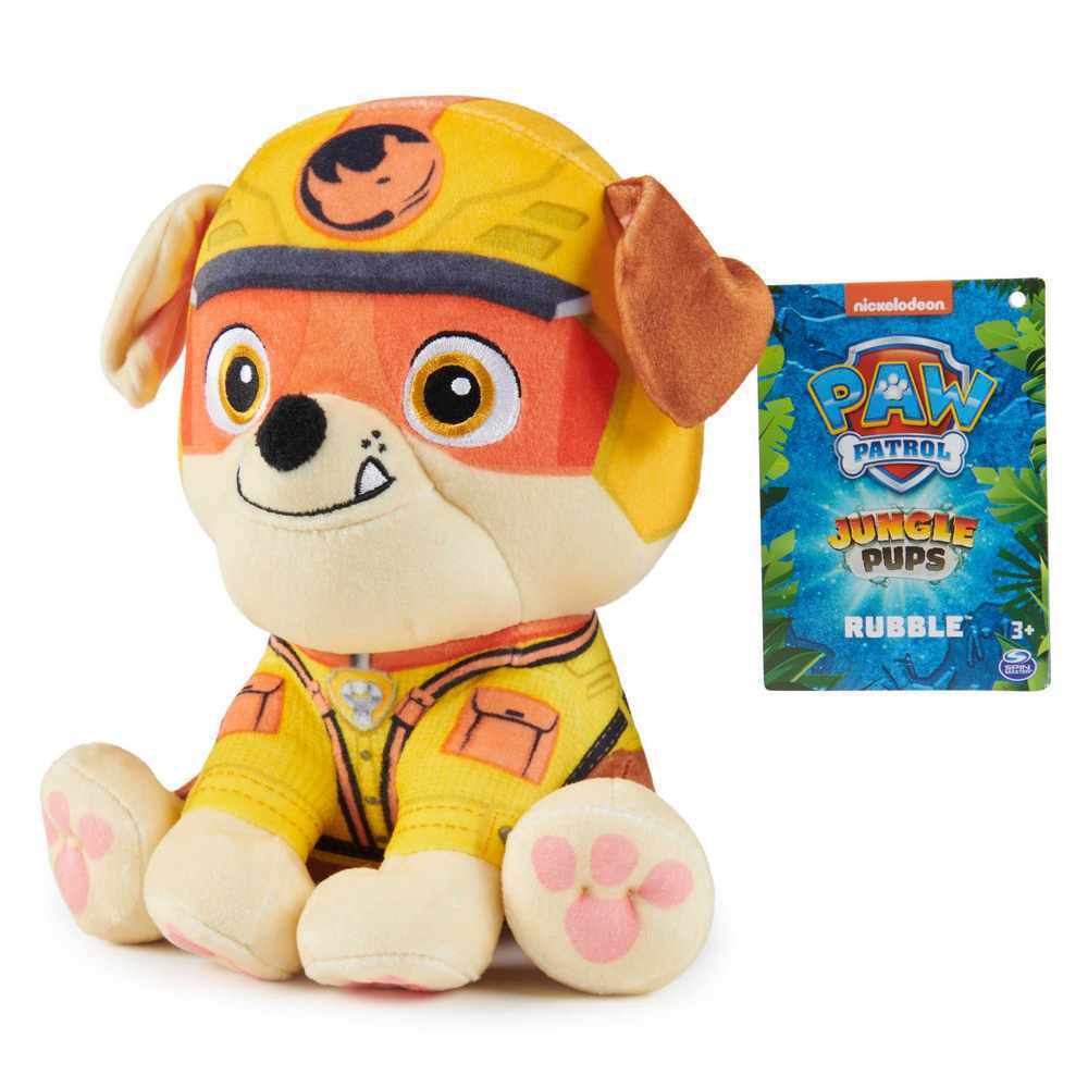 PAW Patrol Jungle Pups Rubble 8-Inch Plush Toy