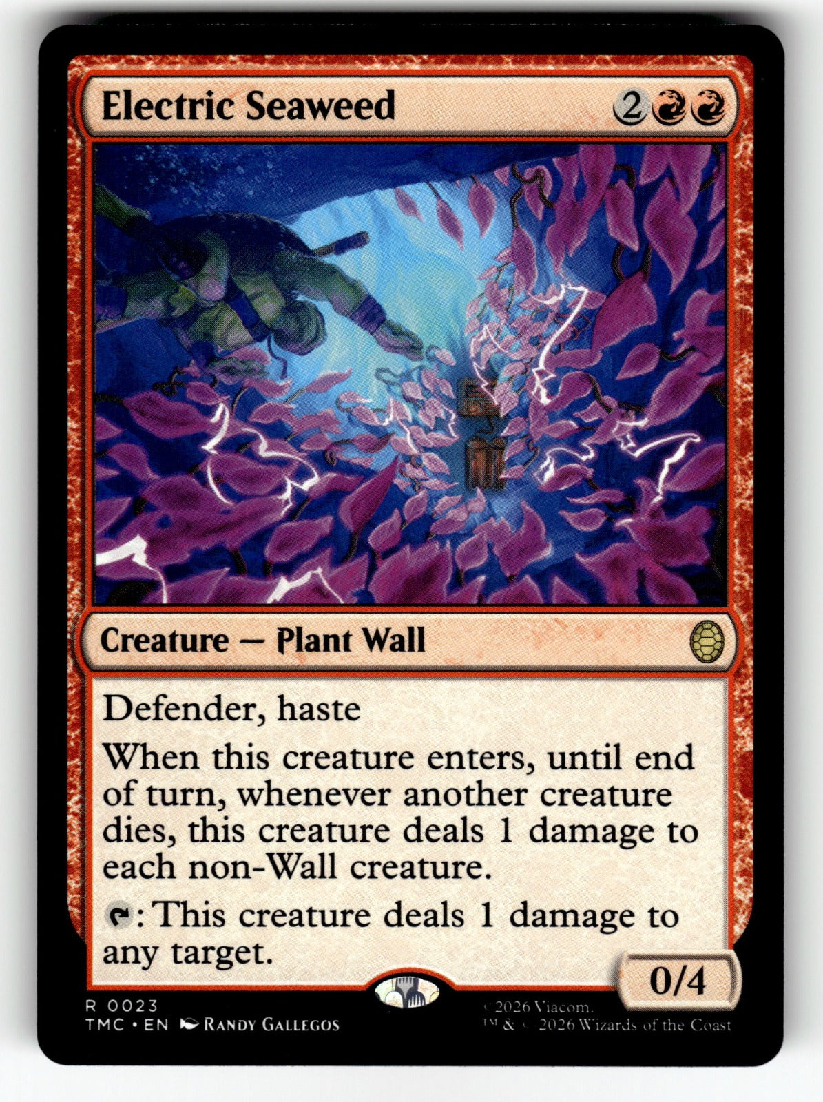 Electric Seaweed – 23 TMC: Commander: Teenage Mutant Ninja Turtles R NM