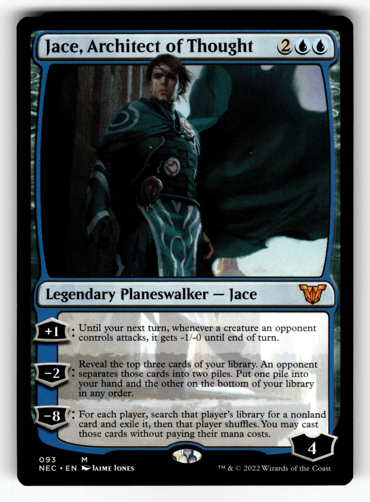 Jace, Architect of Thought – 93 NEC: Commander: Kamigawa: Neon Dynasty M NM