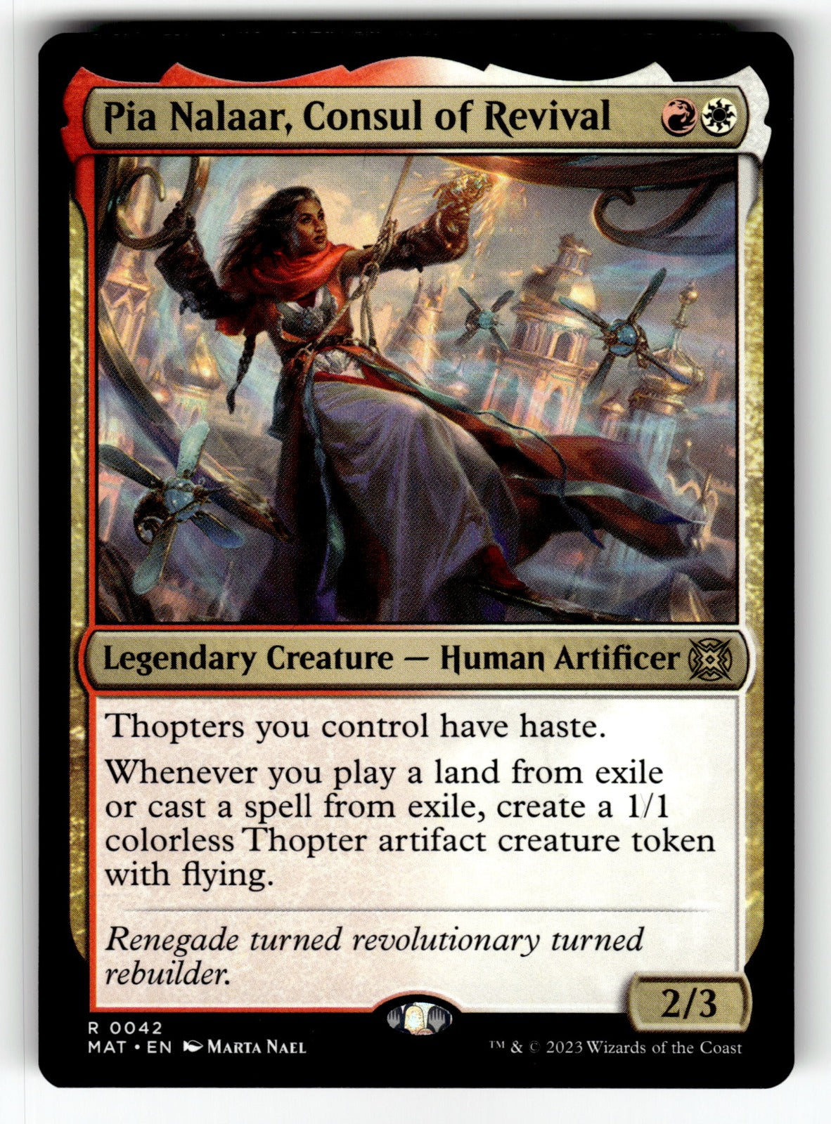 Pia Nalaar, Consul of Revival – 42 MAT: March of the Machine: The Aftermath R NM