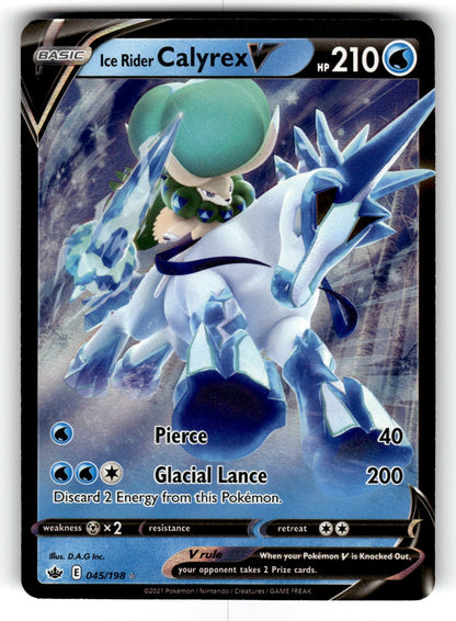 Ice Rider Calyrex V – 045/198 SWSH06: SWSH06: Chilling Reign Ultra Rare Holo NM