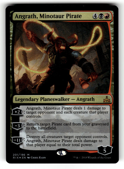 Angrath, Minotaur Pirate – 201 RIX: Rivals of Ixalan M Foil LP