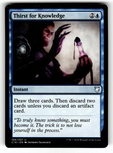 Thirst for Knowledge – 106 C18: Commander 2018 U NM
