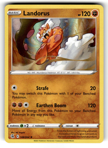 Landorus – 148/264 SWSH08: SWSH08: Fusion Strike Holo Rare NM