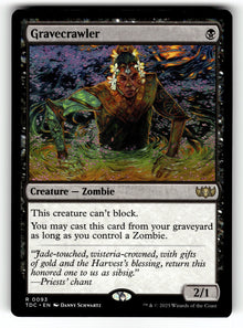 Gravecrawler – 93 TDC: Commander: Tarkir: Dragonstorm R NM