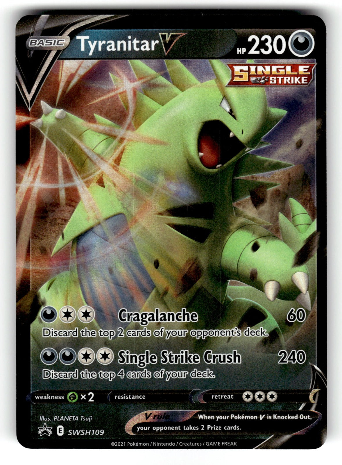 Tyranitar V – SWSH109 SWSD: SWSH: Sword & Shield Promo Cards Promo Holo NM