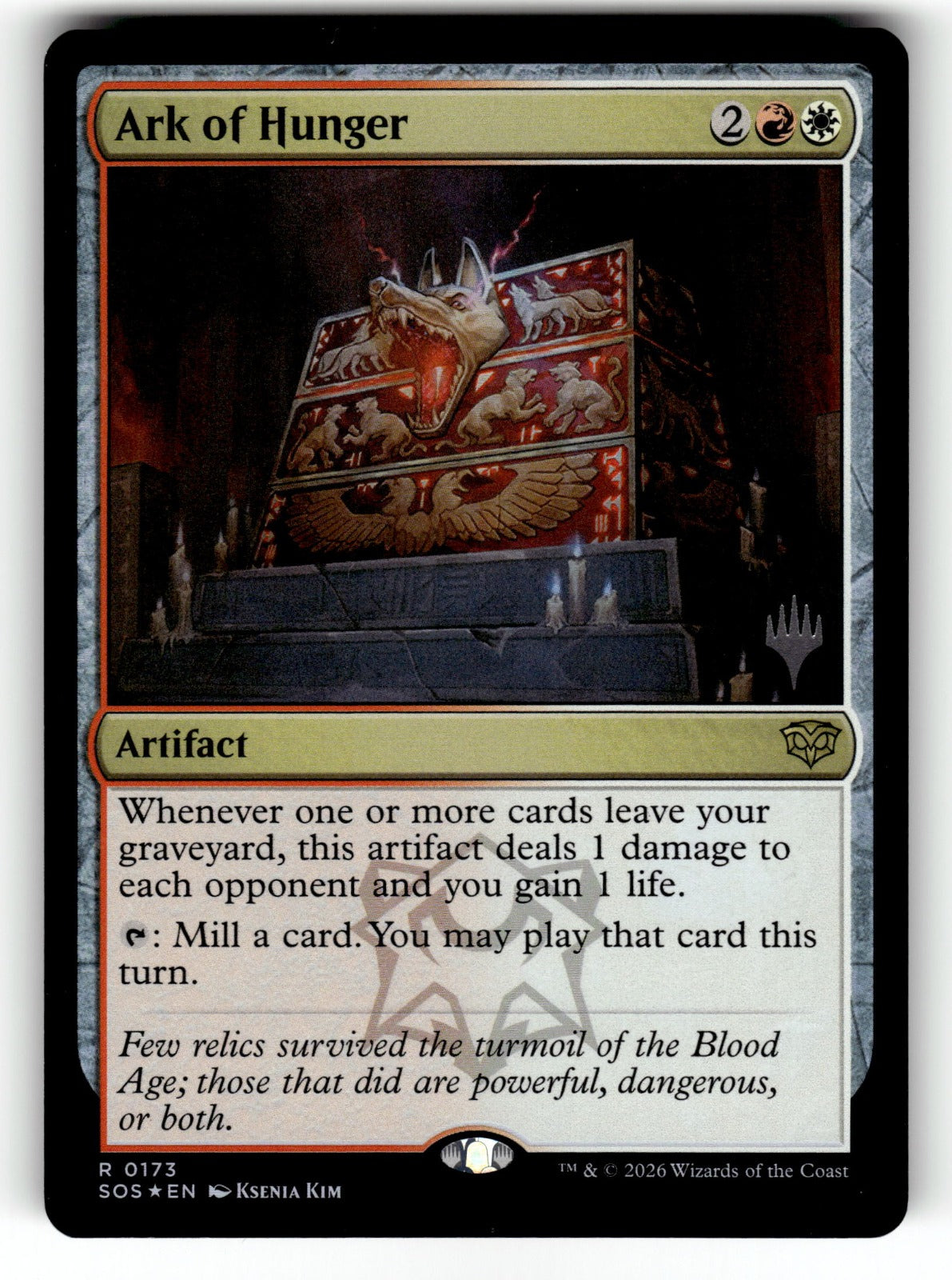 Ark of Hunger – 173 PPSOS: Promo Pack: Secrets of Strixhaven R FoilNM