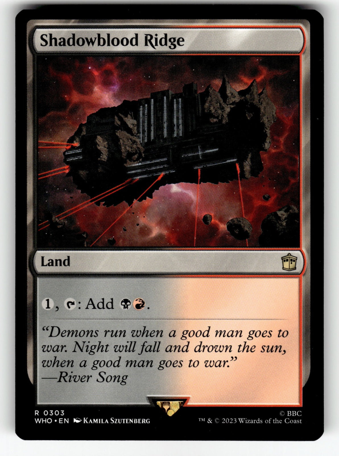 Shadowblood Ridge – 303 WHO: Universes Beyond: Doctor Who R NM