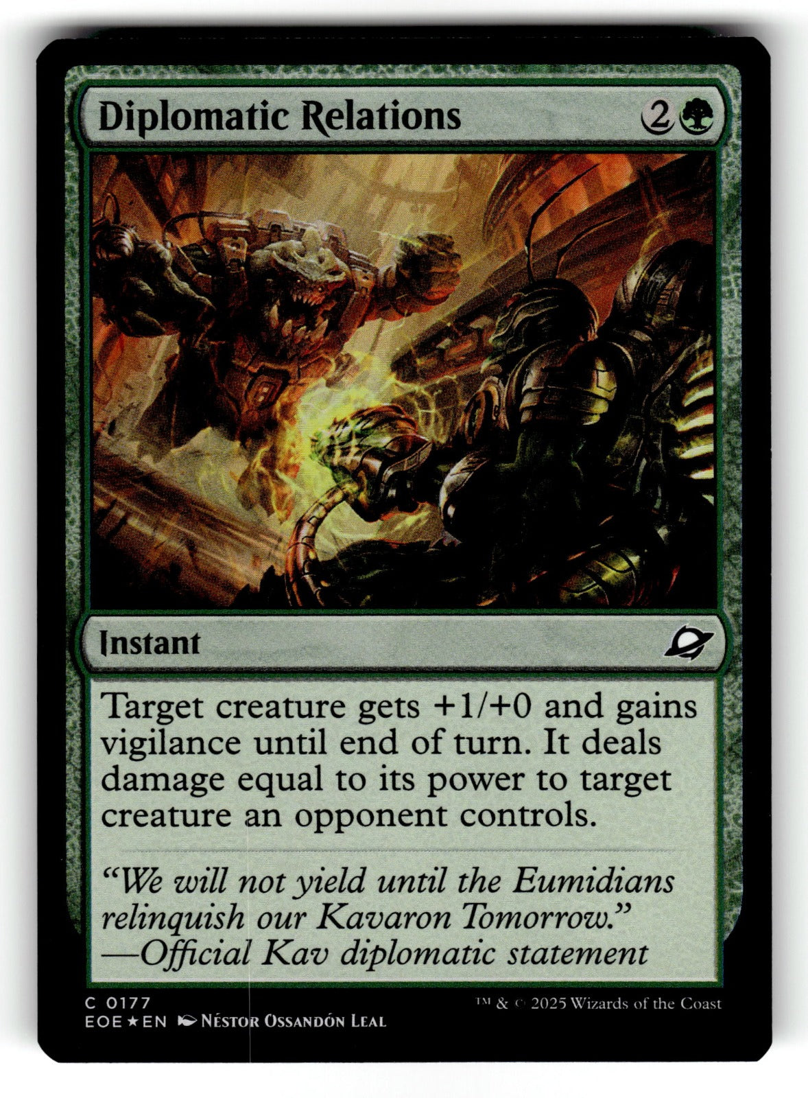 Diplomatic Relations – 177 EOE: Edge of Eternities C Foil NM
