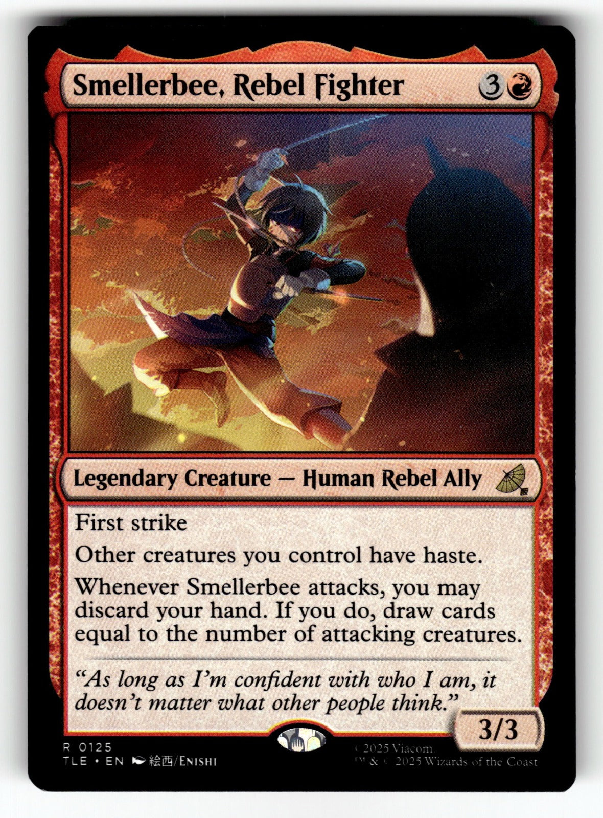 Smellerbee, Rebel Fighter – 125 TLE: Avatar: The Last Airbender: Eternal-Legal R NM