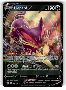 Liepard V – 104/198 SWSH06: SWSH06: Chilling Reign Ultra Rare Holo NM