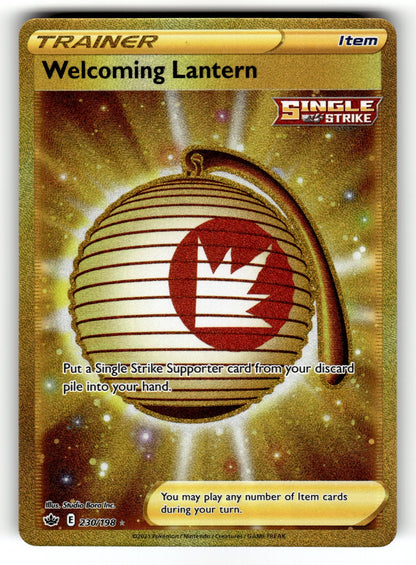 Welcoming Lantern (Secret) – 230/198 SWSH06: SWSH06: Chilling Reign Secret Rare Holo NM