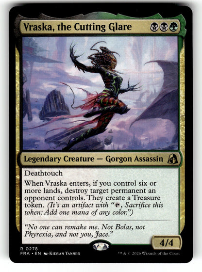 Vraska, the Cutting Glare – 278 FRA: Reality Fracture R NM