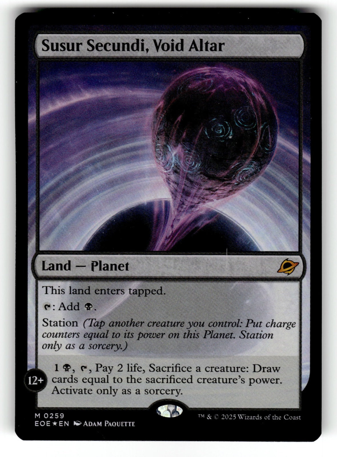 Susur Secundi, Void Altar – 259 EOE: Edge of Eternities M Foil LP