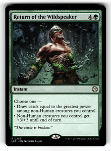 Return of the Wildspeaker – 252 LCC: Commander: The Lost Caverns of Ixalan R NM