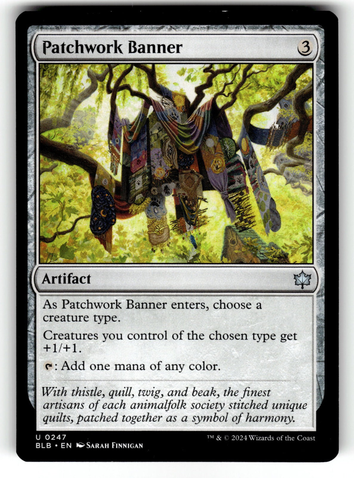 Patchwork Banner – 247 BLB: Bloomburrow U NM