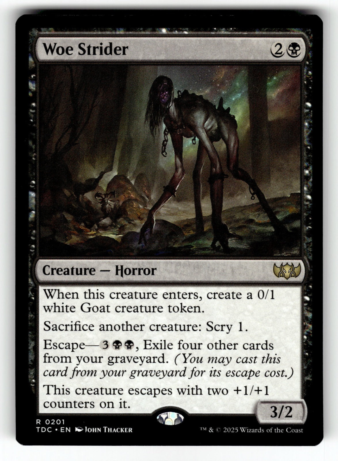 Woe Strider – 201 TDC: Commander: Tarkir: Dragonstorm R NM