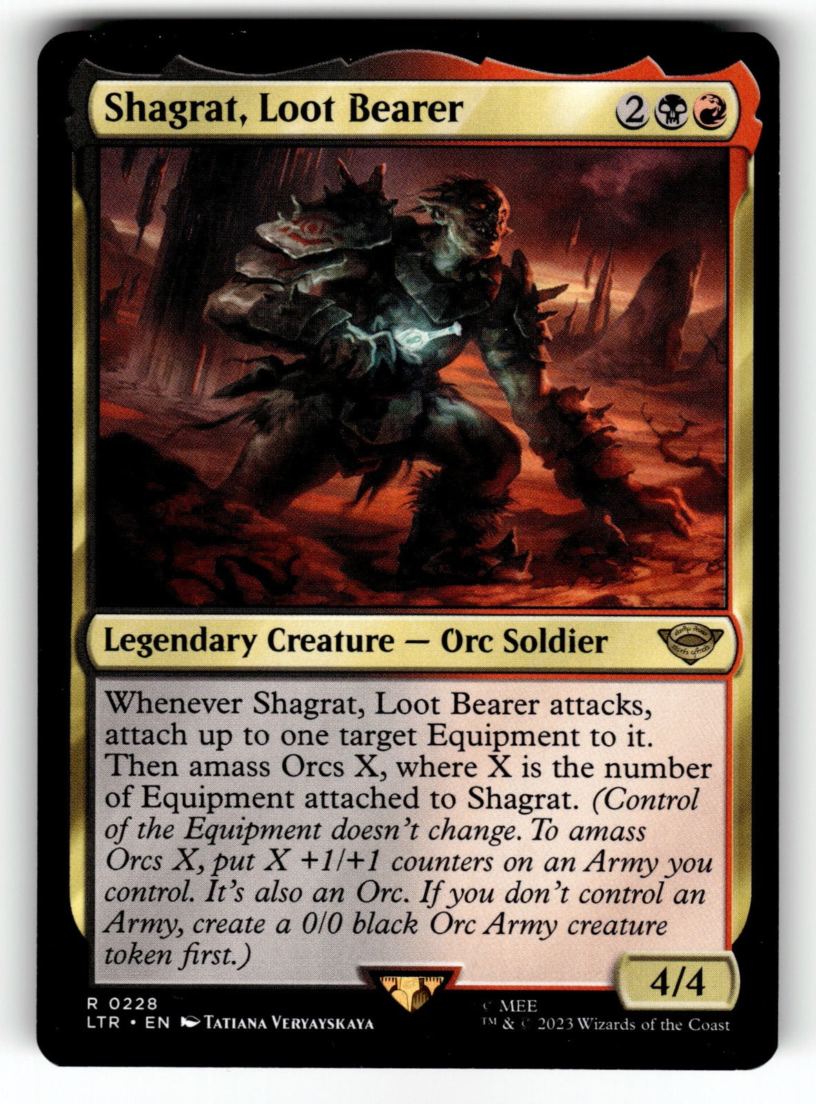 Shagrat, Loot Bearer – 228 The Lord of the Rings: Tales of Middle-earth R NM