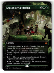 Season of Gathering (Borderless) – 286 BLB: Bloomburrow M NM