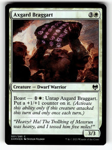 Axgard Braggart – 1 KHM: Kaldheim C Foil LP