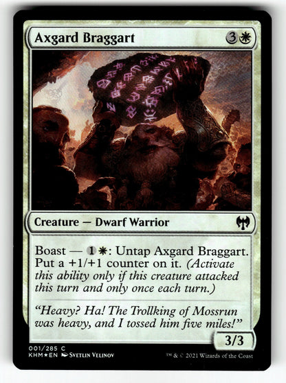 Axgard Braggart – 1 KHM: Kaldheim C Foil LP