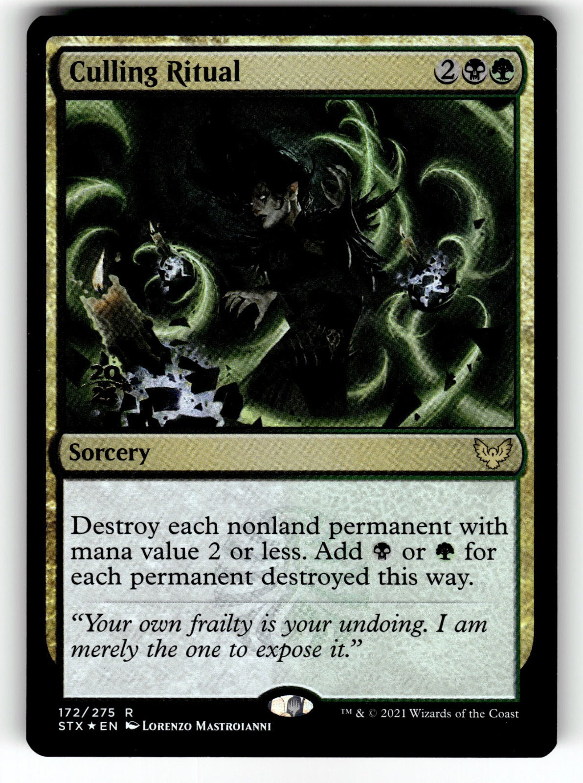 Culling Ritual – 172 PRE: Prerelease Cards R Foil NM