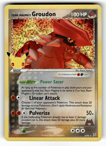Team Magma's Groudon – 9/95 CCC: Celebrations: Classic Collection Classic Collection Holo NM