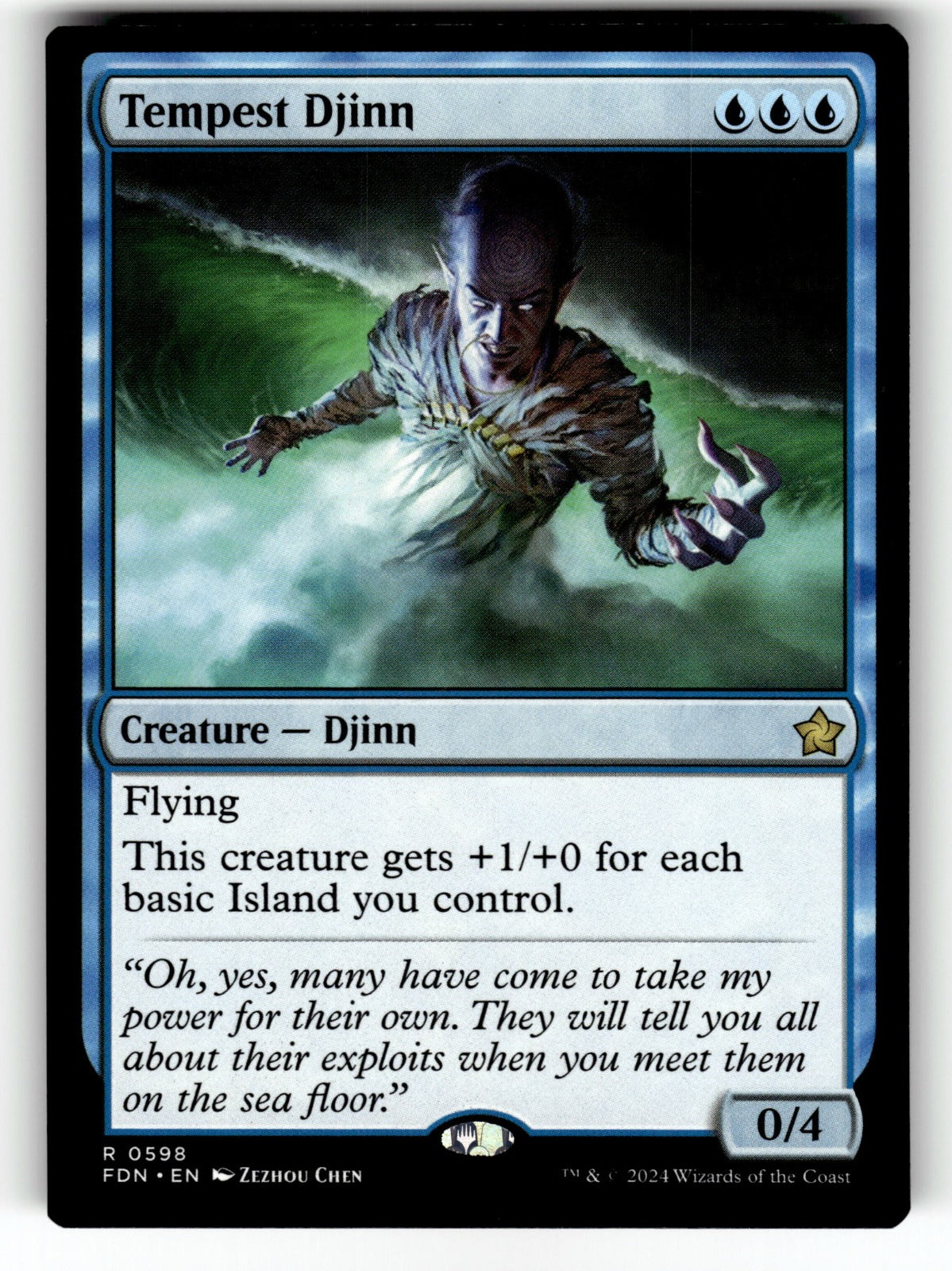 Tempest Djinn – 598 FDN: Foundations R NM
