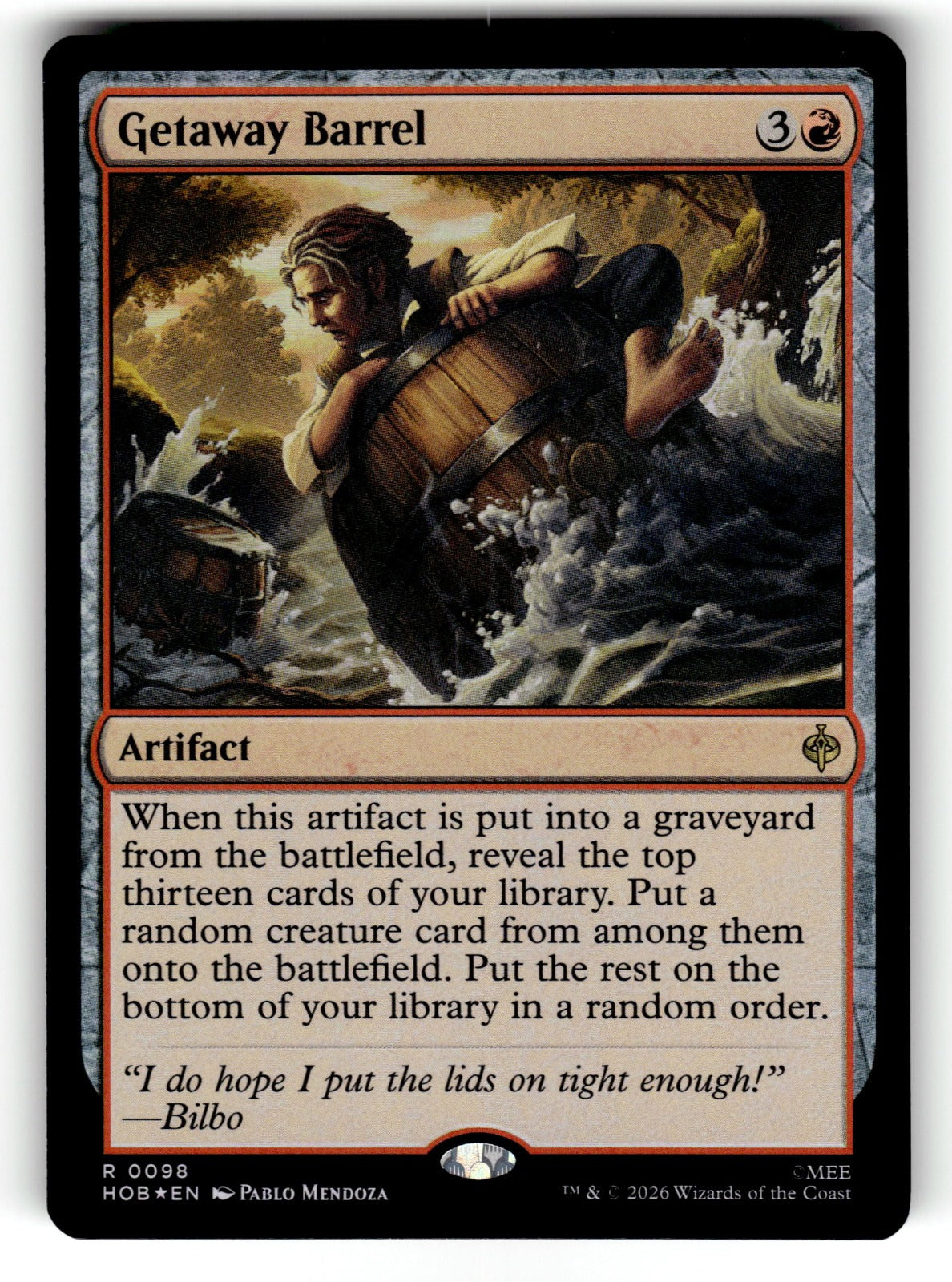 Getaway Barrel – 98 HOB: The Hobbit R Foil NM